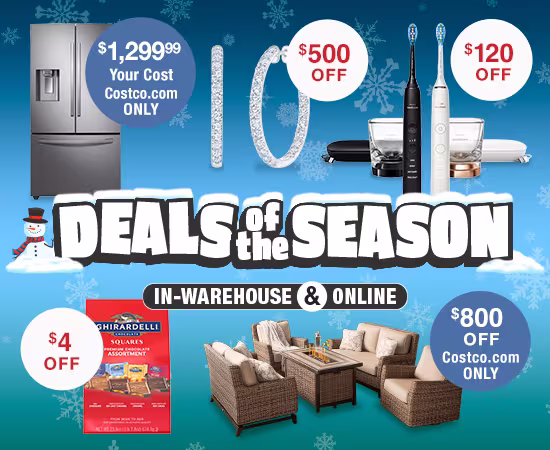 Member only savings in warehouse and online