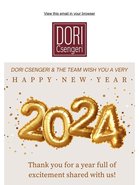 Dori wishes you HAPPY NEW YEAR 💝