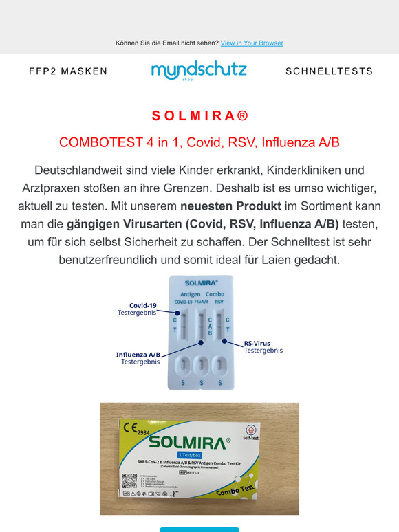 🔥 Der 4 in 1 Combotest wieder lieferbar!