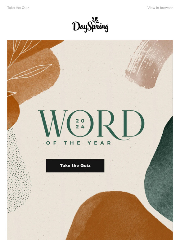 DaySpring 2024 Word of the Year Milled