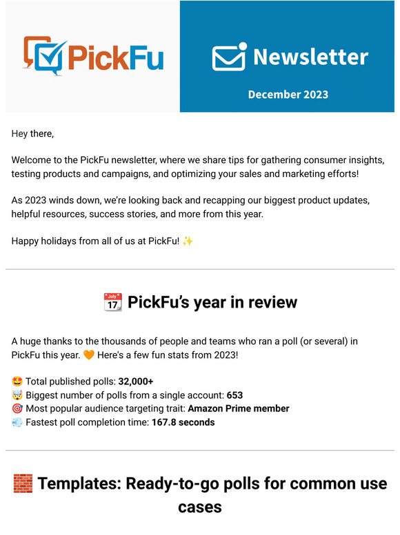 PickFu’s year in review 🪩