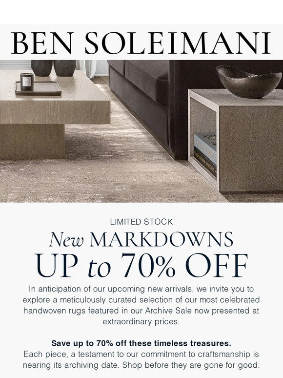 New Markdowns! | Shop the Archive Sale