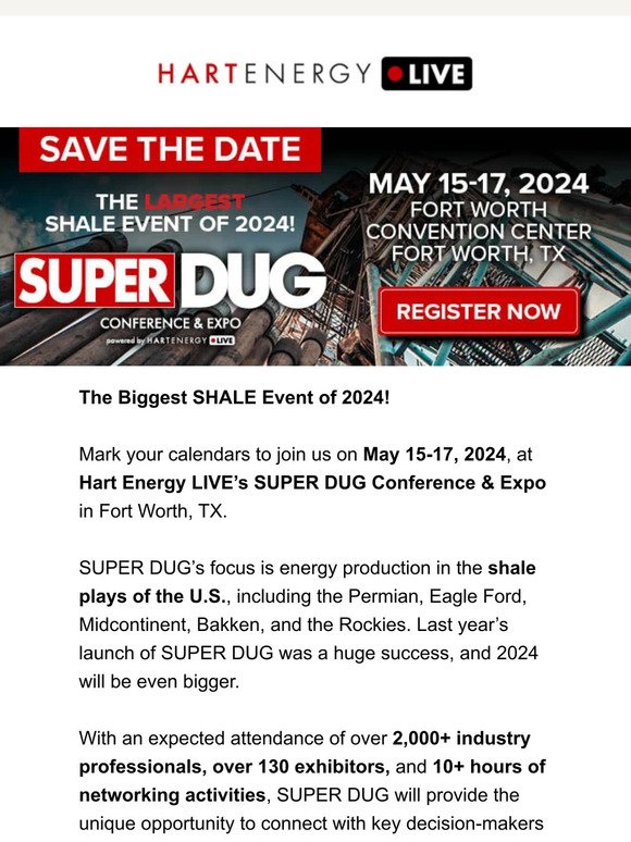 Hart Energy SUPER DUG 2024 + Billy Bob’s = Can’tMiss Event! Milled