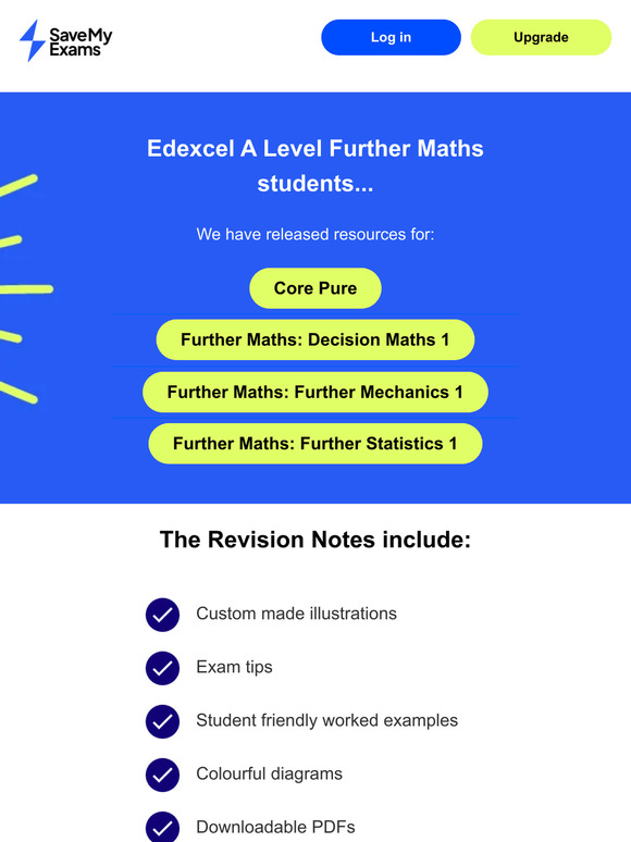 Save My Exams 📣 Edexcel A Level Further Maths Students 📣 Milled