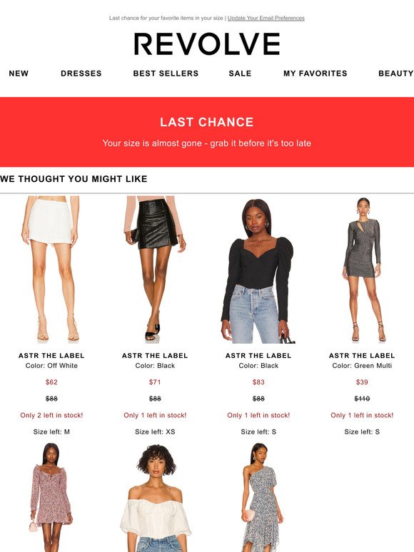 REVOLVE Email Newsletters: Shop Sales, Discounts, and Coupon Codes