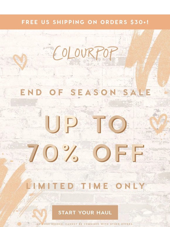 Up to 70% off is still ON! ✨