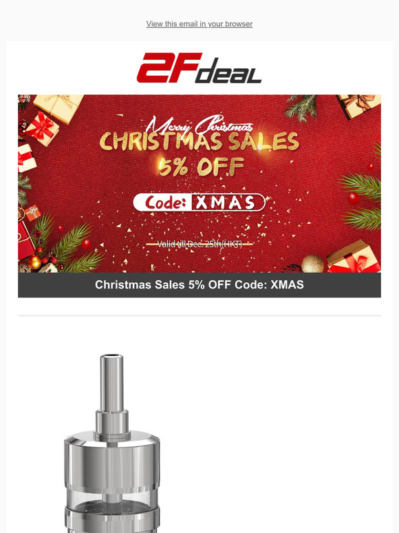 2Fdeal: Christmas coupons and new products!