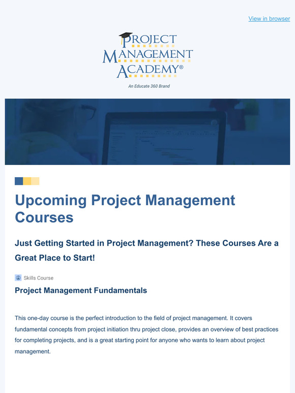 Project Management Academy: Project Management Courses for All Skill ...