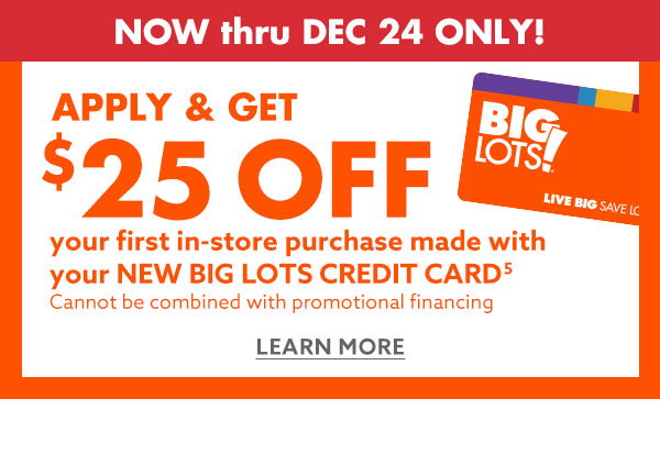Big Lots Credit Card