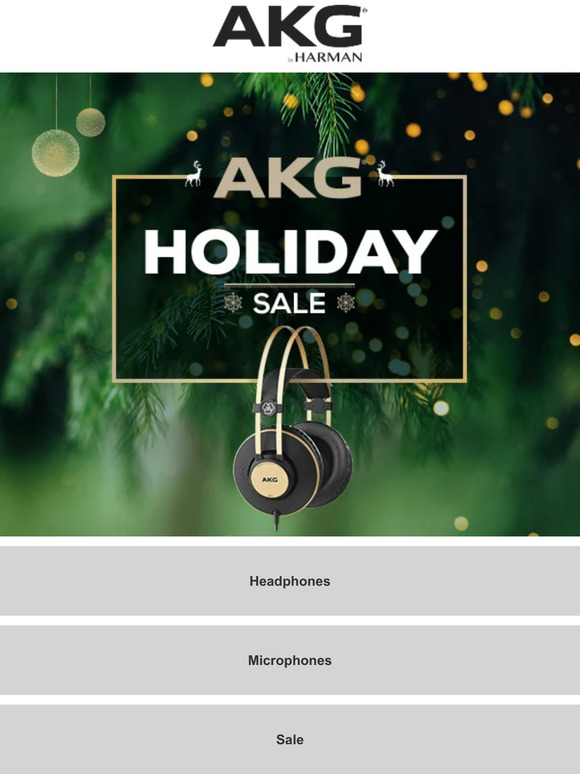 Start Your Christmas Shopping Now with AKG!