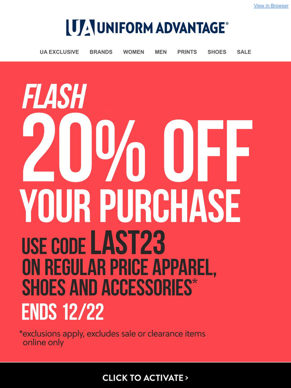 Uniform Advantage Big NEWS! Hint Code INSIDE Milled