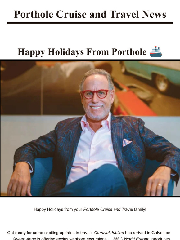 Porthole Cruise Magazine Happy Holidays from Porthole 🚢 🎊 Milled
