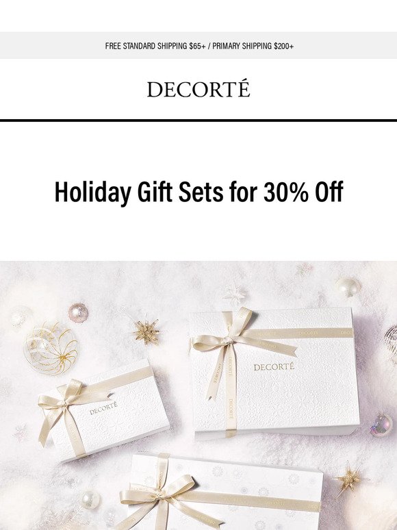 Holiday Gift Sets for 30% Off
