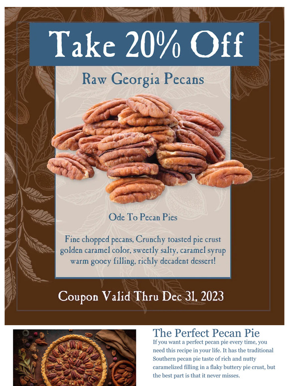 20% Off Our Raw Georgia Pecans!❄️☃️