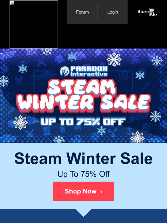 Up To 75% Off On The Steam Winter Sale