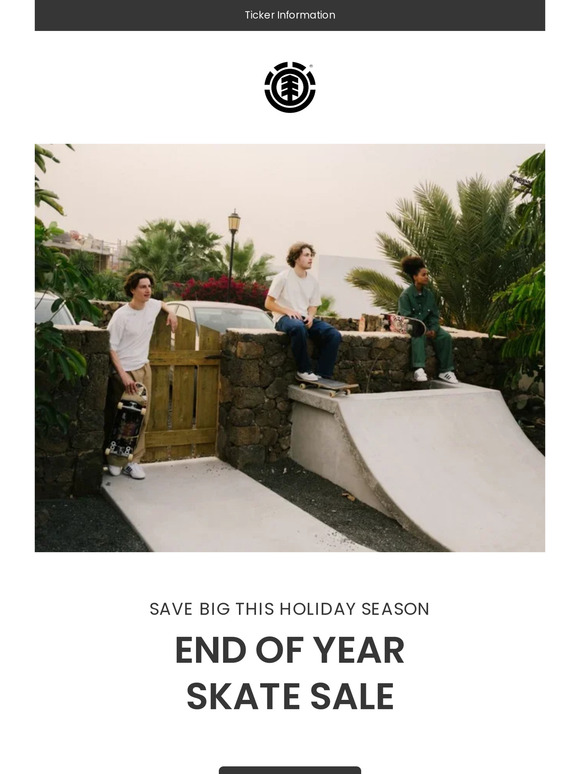 Score On Our Best Skate Sale Of The Year