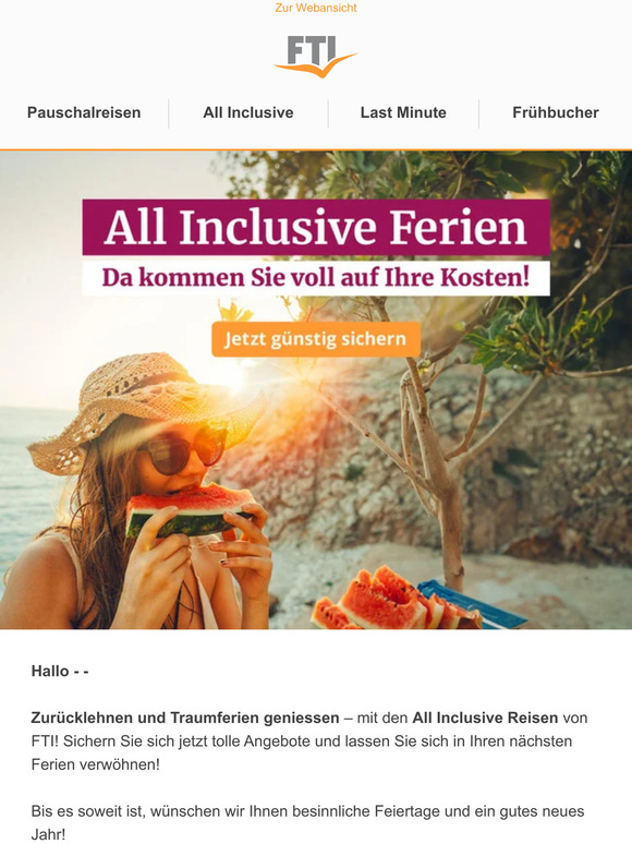 ☼ All Inclusive Ferien - Ganz entspannt verreisen! ☼