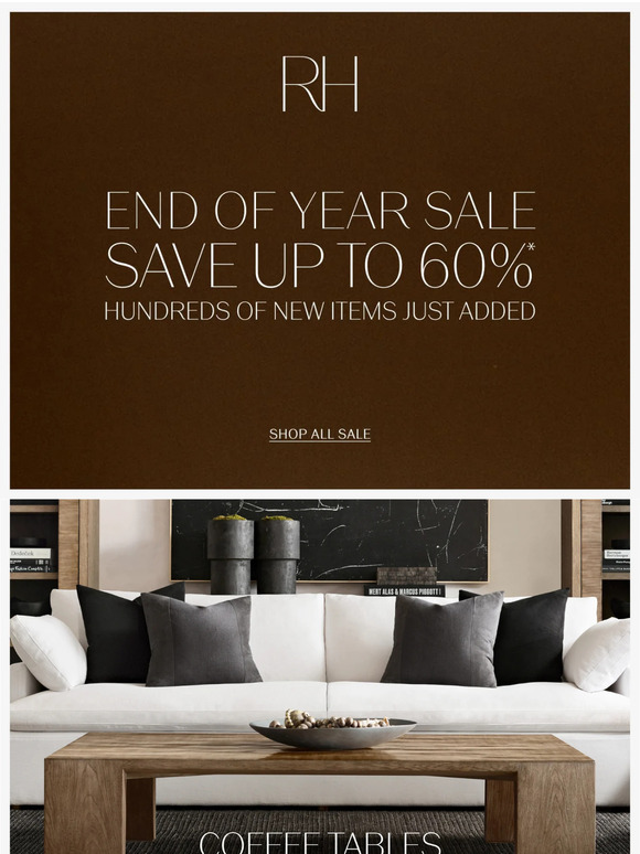 Restoration Hardware Email Newsletters Shop Sales, Discounts, and