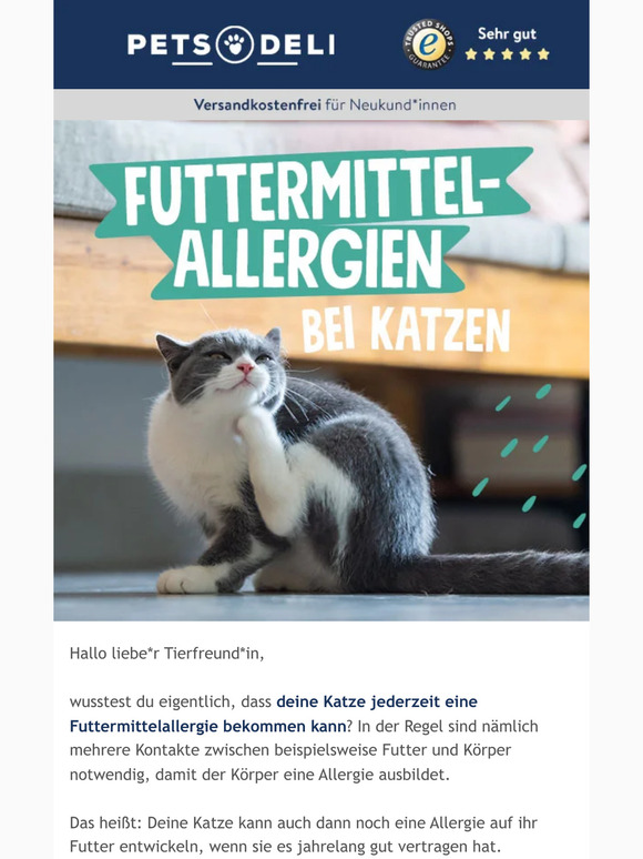 Futtermittelallergie kann jederzeit entstehen