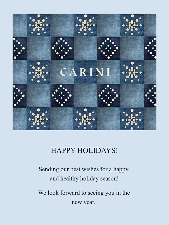 Happy Holidays from Carini! ❄️