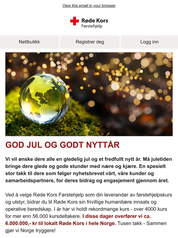 Julehilsen fra Røde Kors Førstehjelp 🌲❤️