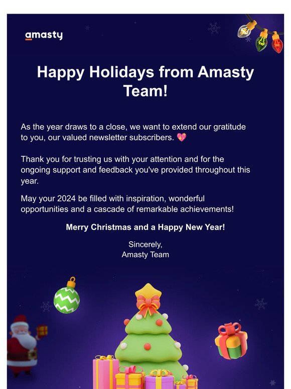 🌟 Merry Christmas and a Happy New Year from the Amasty team!