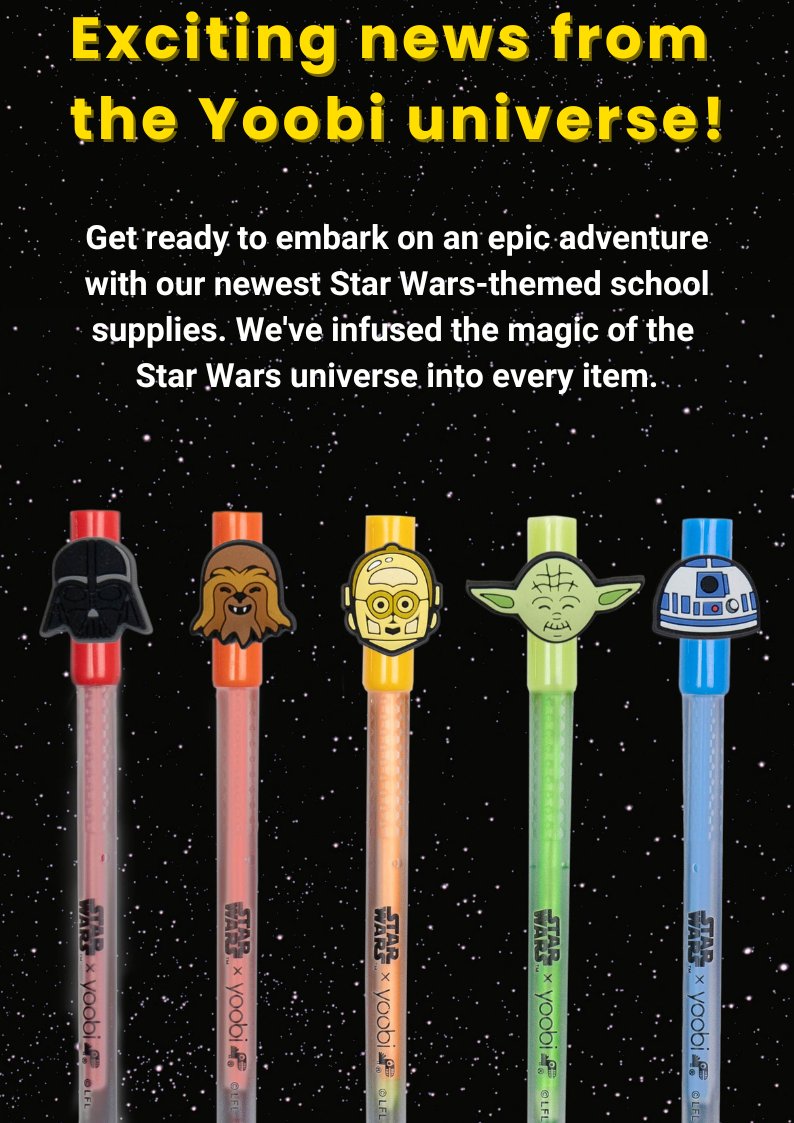 Yoobi x Star Wars Gel Pens with Charms, 10 Pack