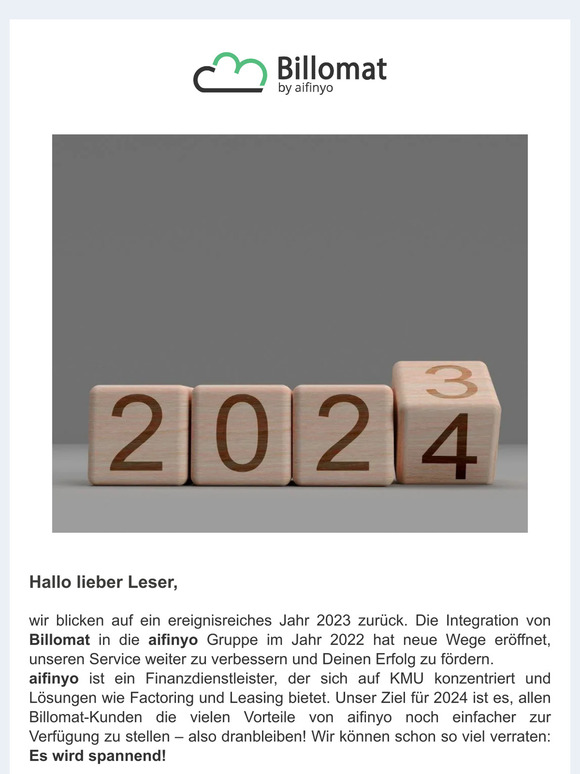 Ein ereignisreiches Jahr und das nächste wartet schon!