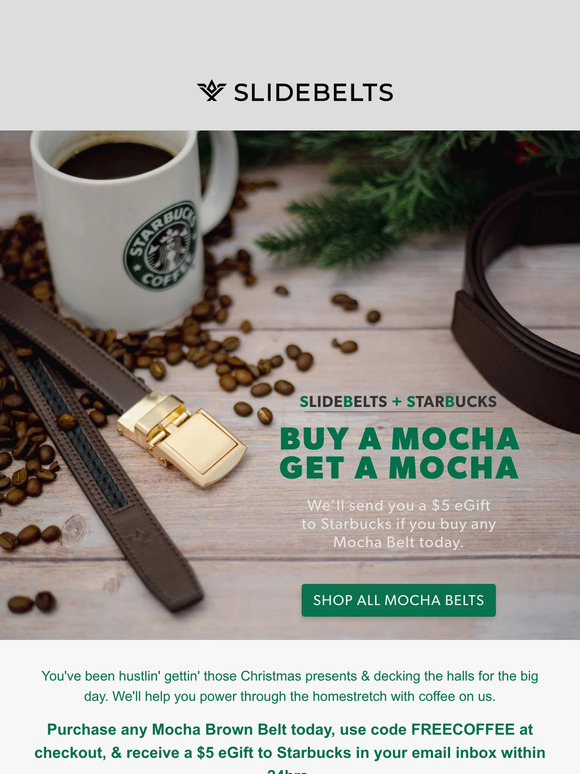 slidebelts FREE COFFEE ON US ☕ 🎁 TODAY ONLY Milled