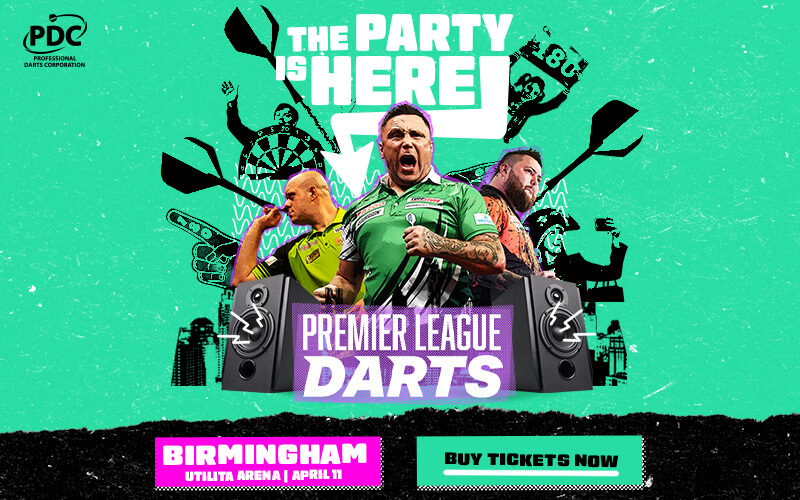 theticketfactory 2024 Premier League Darts, Kew The Music, Marti