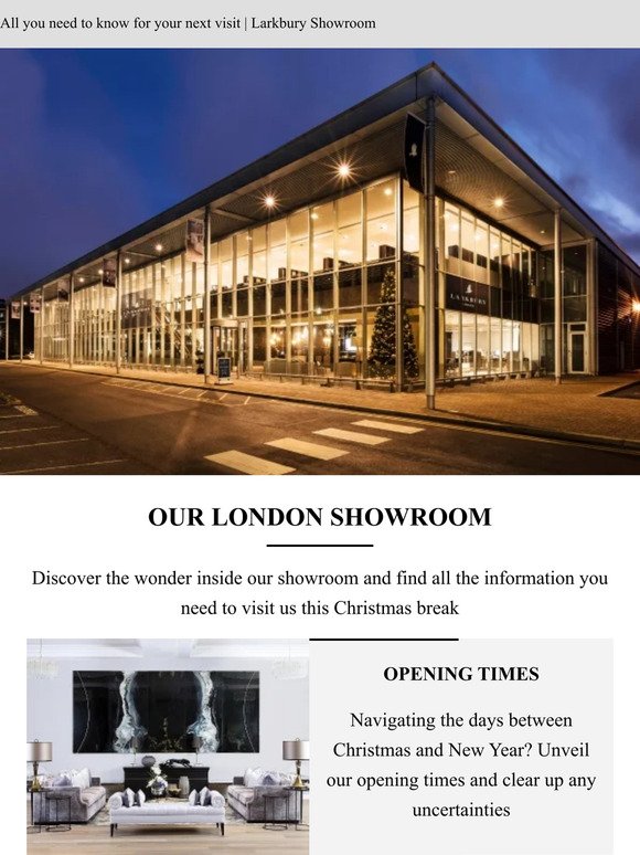 Visit our London Showroom
