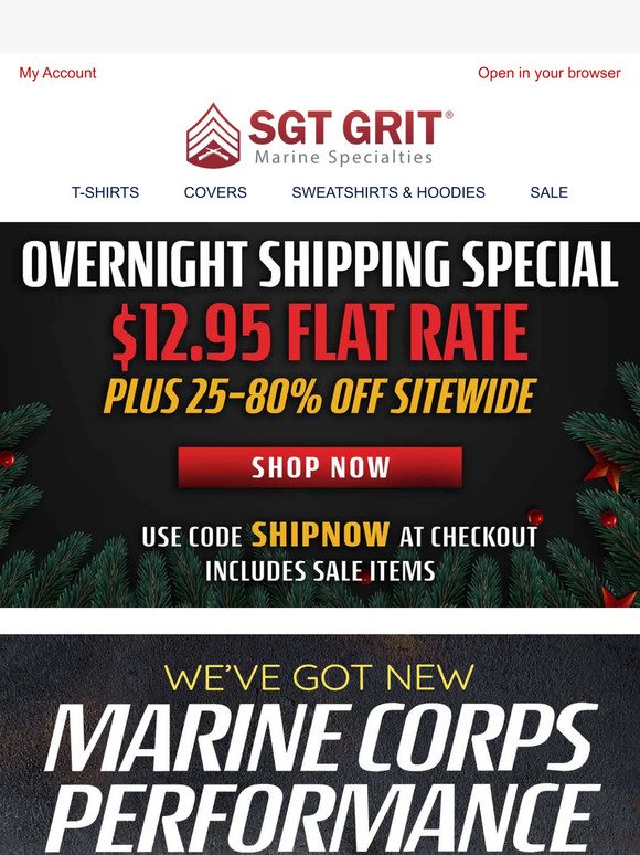 Overnight Shipping Deal + 25-80% Off Sitewide!