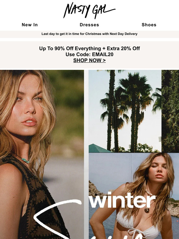 Nasty Gal Email Newsletters Shop Sales, Discounts, and Coupon Codes