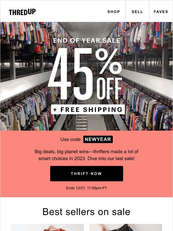 Our LAST 45% off sale