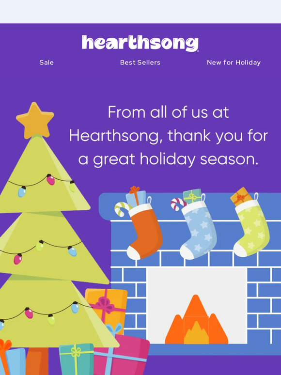 Thank you from Hearthsong 🎁