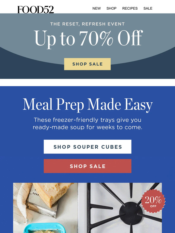 Food52 Email Newsletters Shop Sales, Discounts, and Coupon Codes