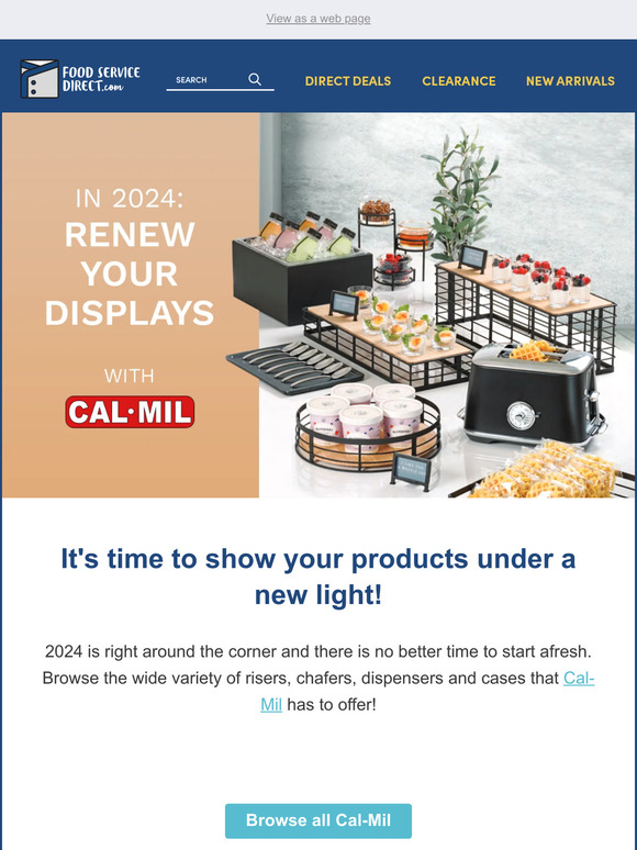 Food Service Direct In 2024, renew your displays 🔄 Milled