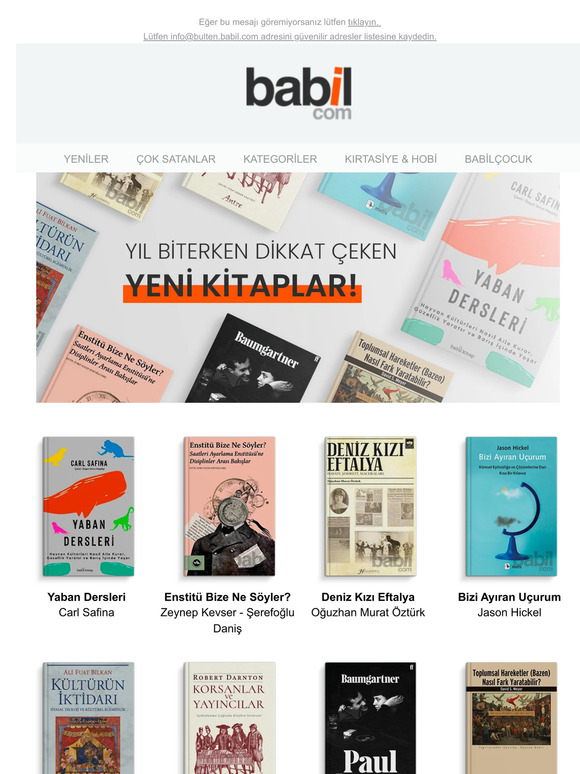 Yıl Biterken Dikkat Çeken Yeni Kitaplar!