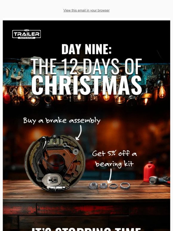 Day 9 - Buy brakes and get a discount on bearing kits