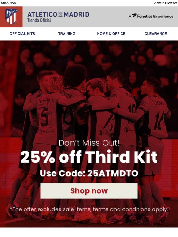 Don't Miss! 25% Off Third Kit