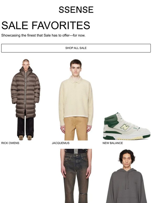 Sale Favorites from Rick Owens, Jacquemus, and more