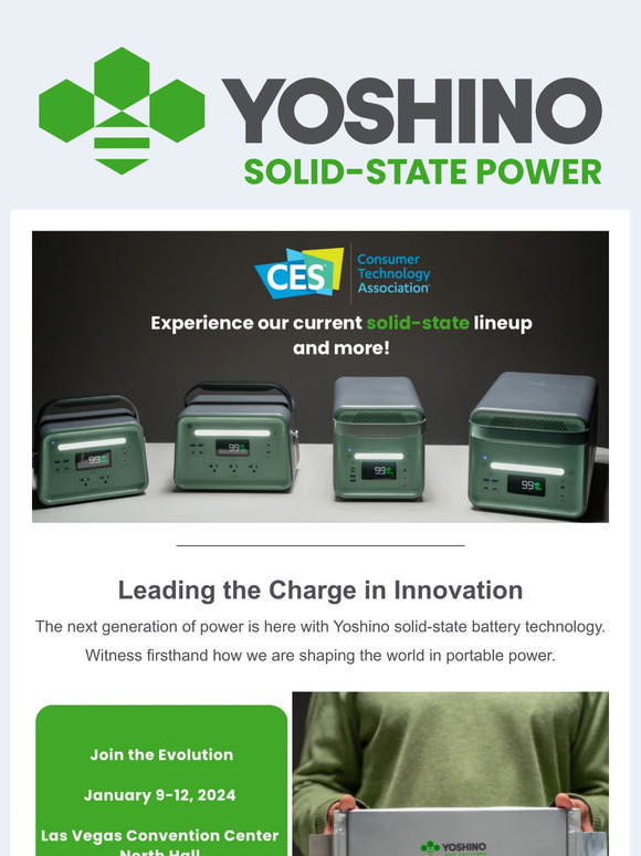Yoshino Technology, Inc Yoshino at CES 2024 Discover the Future of