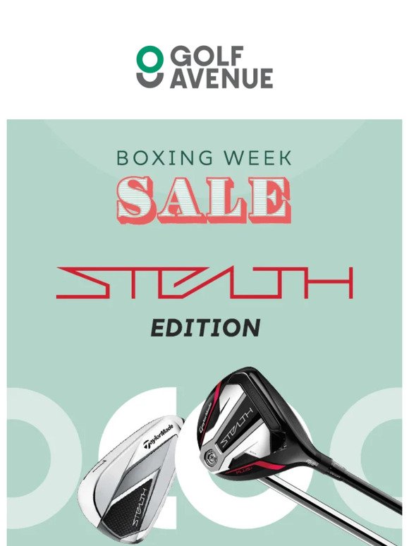 Save on Used Stealth Items* this Boxing Week Sale