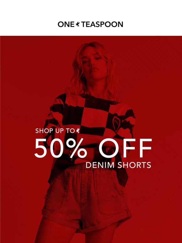 NOW: Up To 50% Off Denim Shorts 🚨