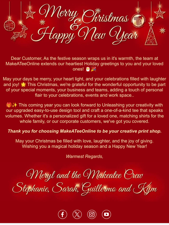 Wishing You a Merry Tee-rific Christmas! 🎄✨