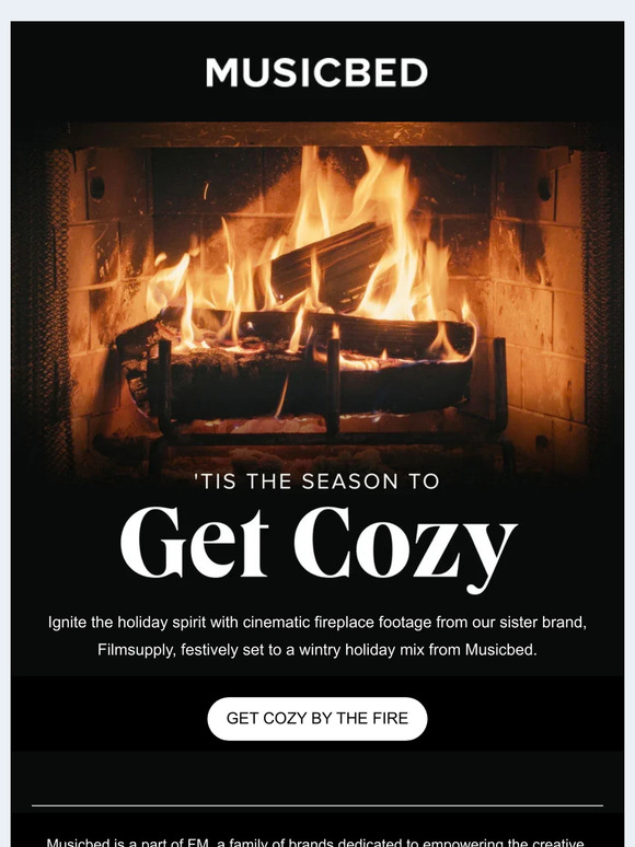 Chill holiday music ✔️ Warm fireplace ✔️ Cozy winter vibes ✔️