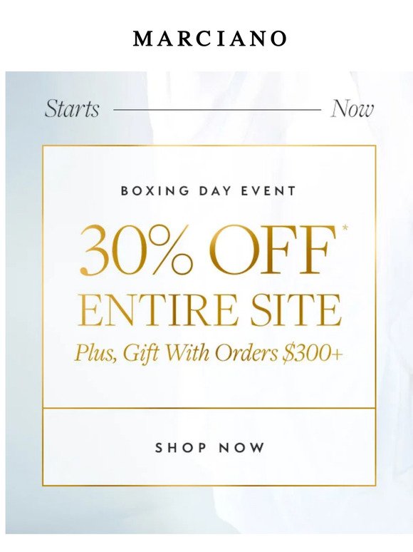 NEW: 30% Off Site + Gift