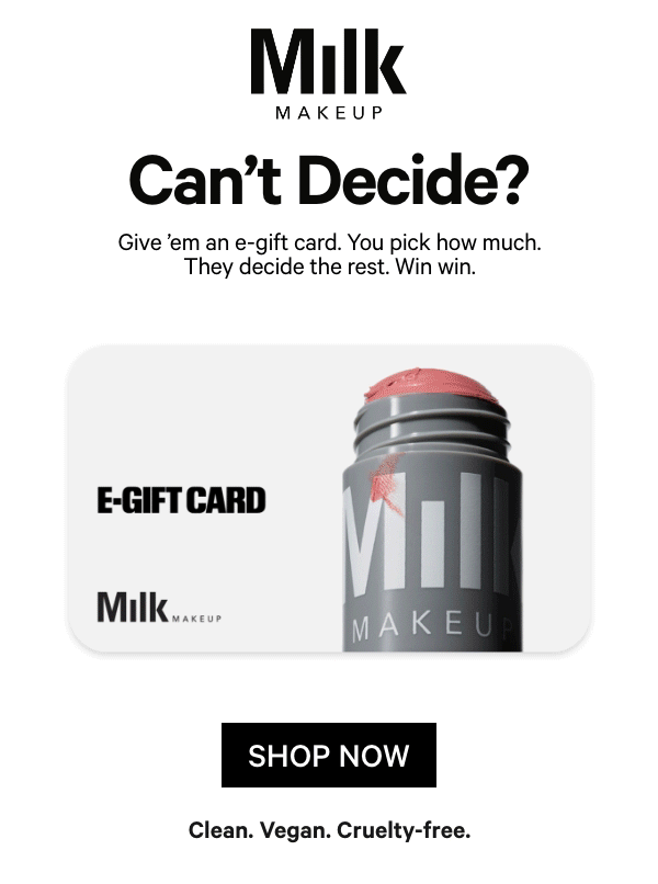 E-Gift Card  Milk Makeup