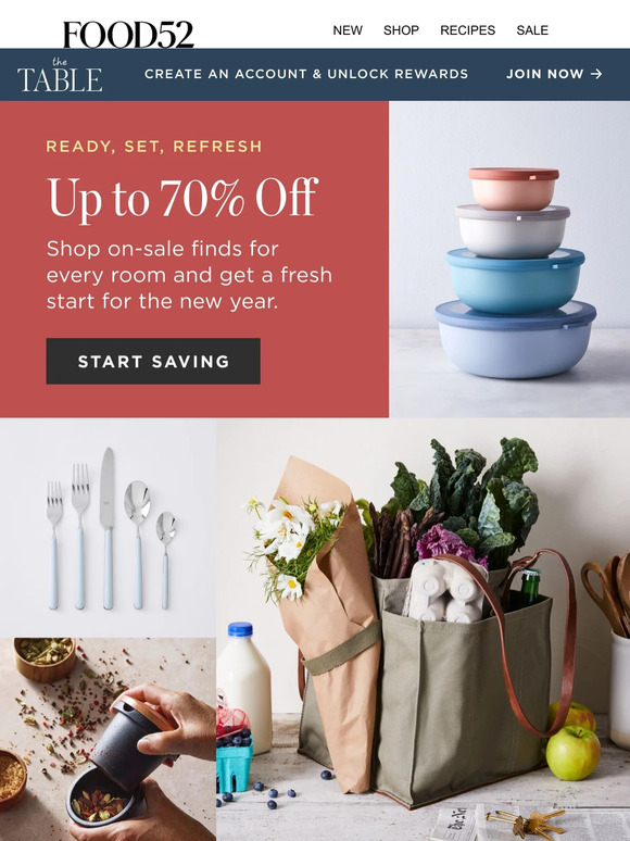 Food52 Email Newsletters Shop Sales, Discounts, and Coupon Codes