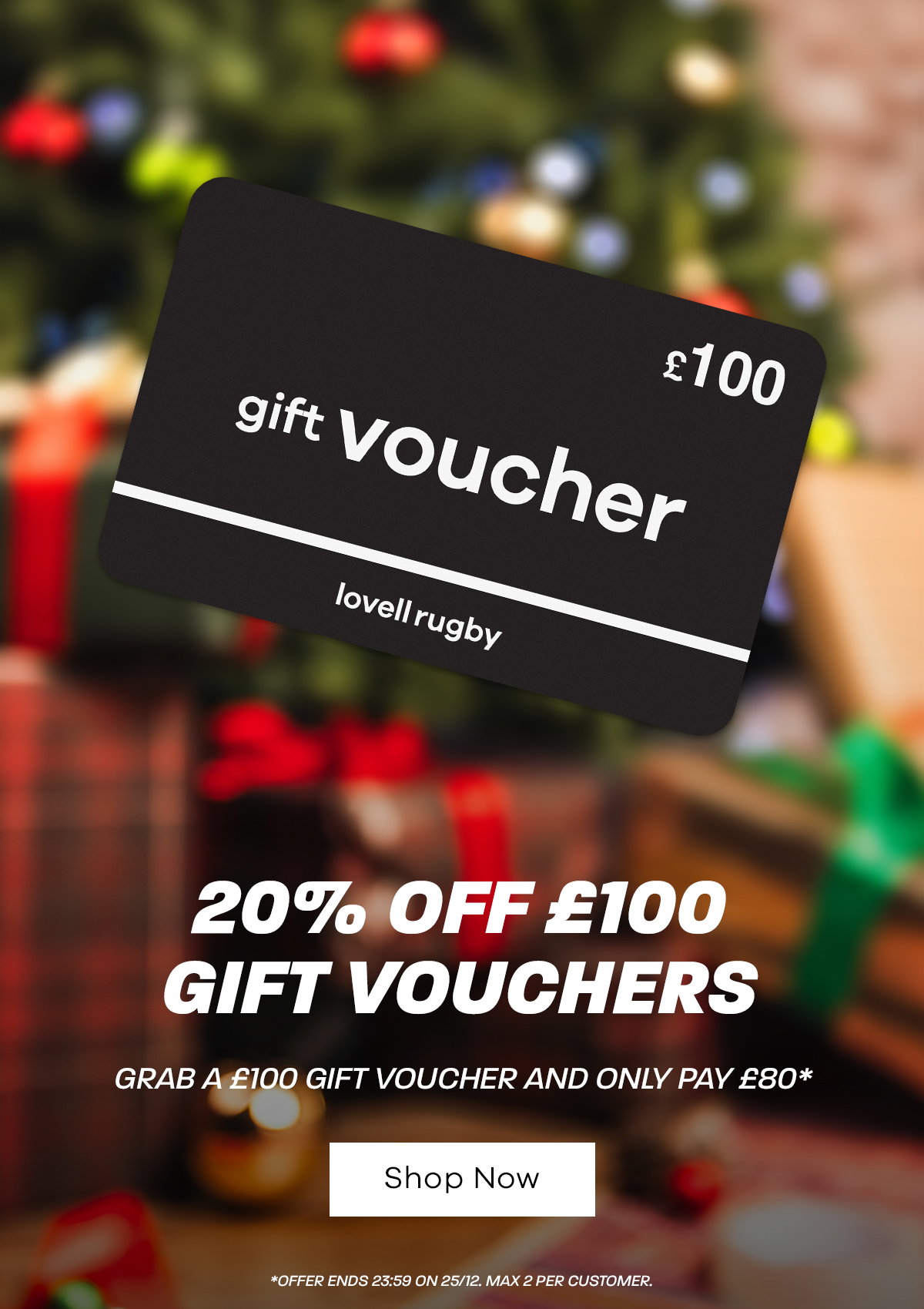 20% OFF £100 Gift Vouchers 
